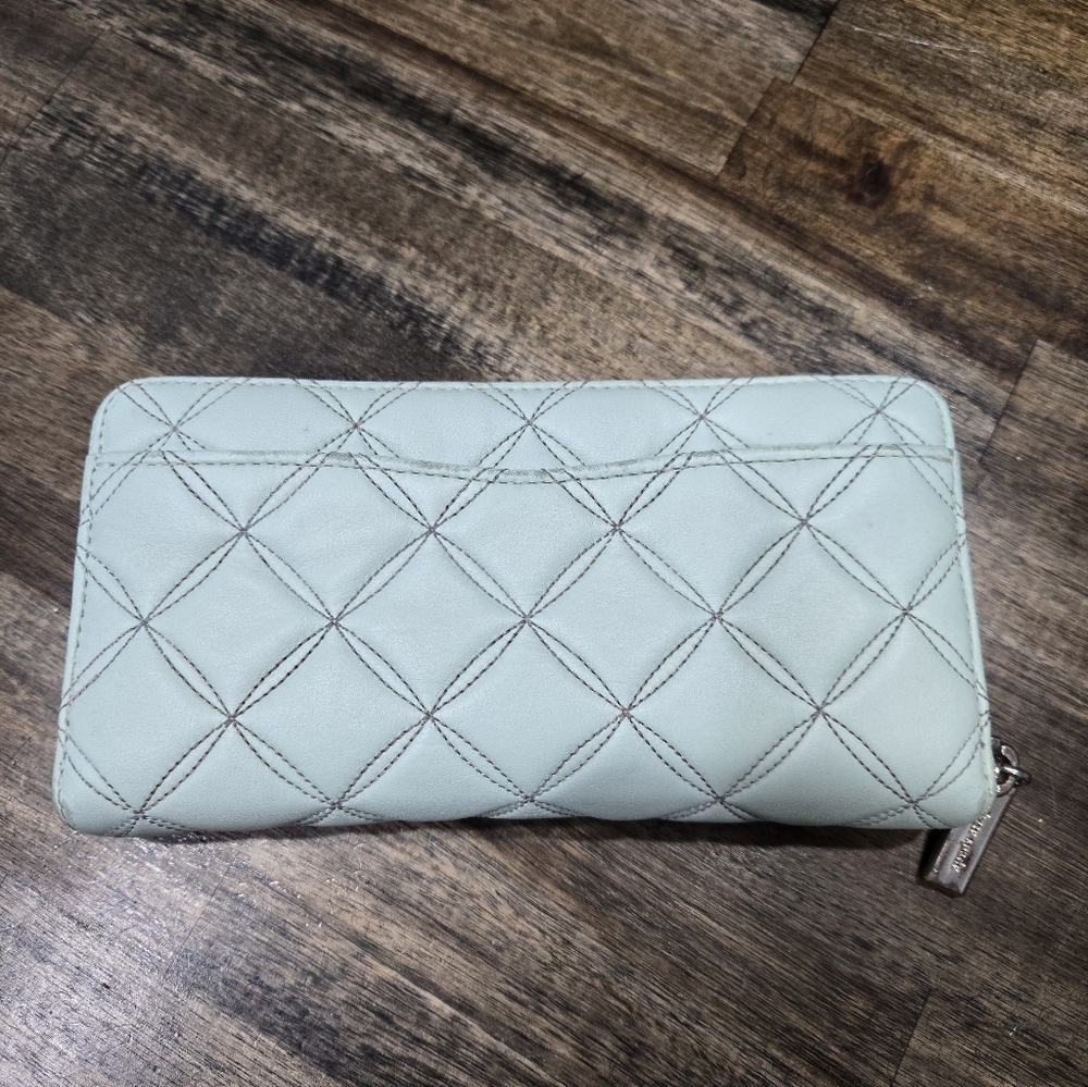 Kate Spade Natalia Crystal Blue Quilted Wallet MSRP - Picture 9 of 16